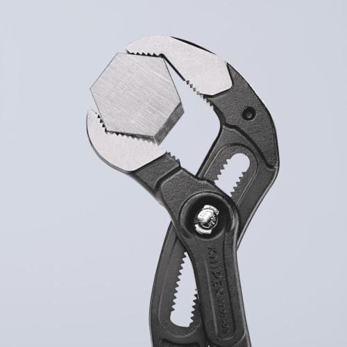 Knipex Cobra XL Pipe Wrench and Water Pump Pliers Plastic Coated Grey Atramentized 400mm 87 01 400
